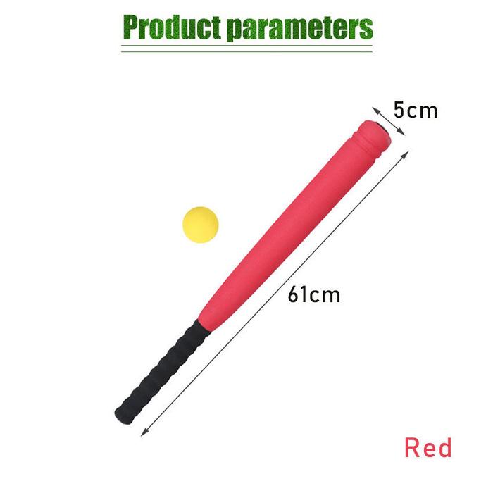 Mainan Tongkat Baseball Anak Bahan Busa Baseball Bat Stick - Softball - Addo Out And About Baseball 