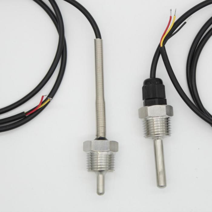 Perumahan Resistensi Platinum Sensor Suhu PT1000 SUS304 G1/2 Benang
