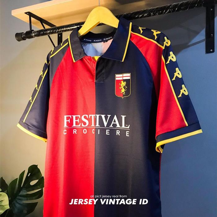 JERSEY RETRO GENOA HOME 199900 MAGLIA KAPPA LENGAN PENDEK | JERSEY VINTAGE CLASIC | Promo