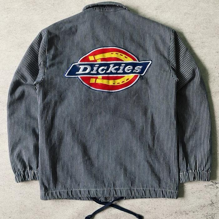 Rare Dickies Hickory embroidery logo coach jacket authentic original