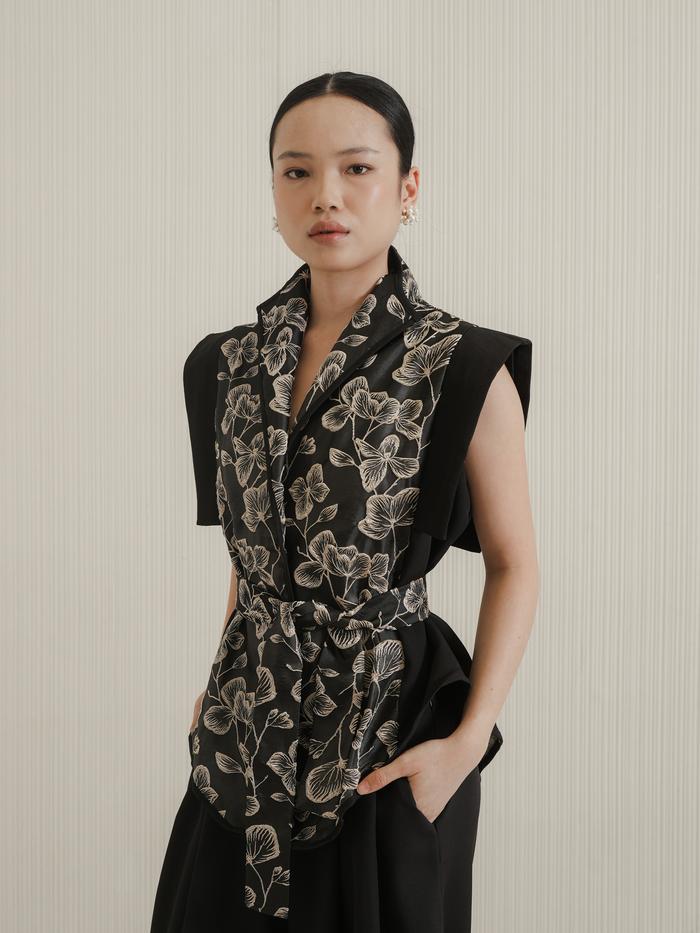 Agni Vest - Vest Outer Rompi Wanita Atasan Oversized Jacket Top