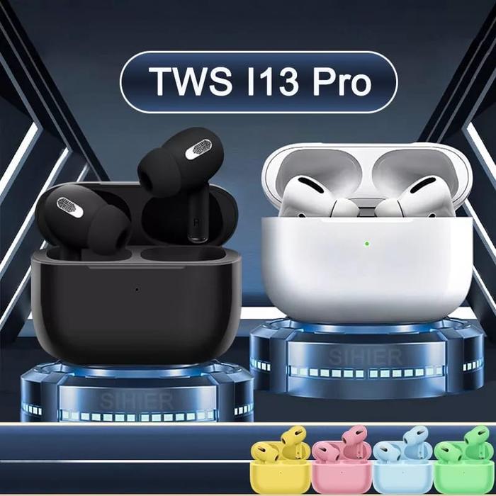 i13 Pro TWS Headset Bluetooth Bass 9D HiFi Stereo Sound Earphone Wireless Waterproof Headphone