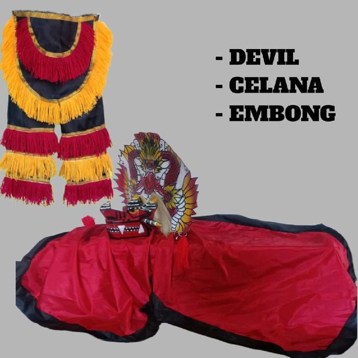 PREMIUM Barongan devil jamang lebar (Full set)