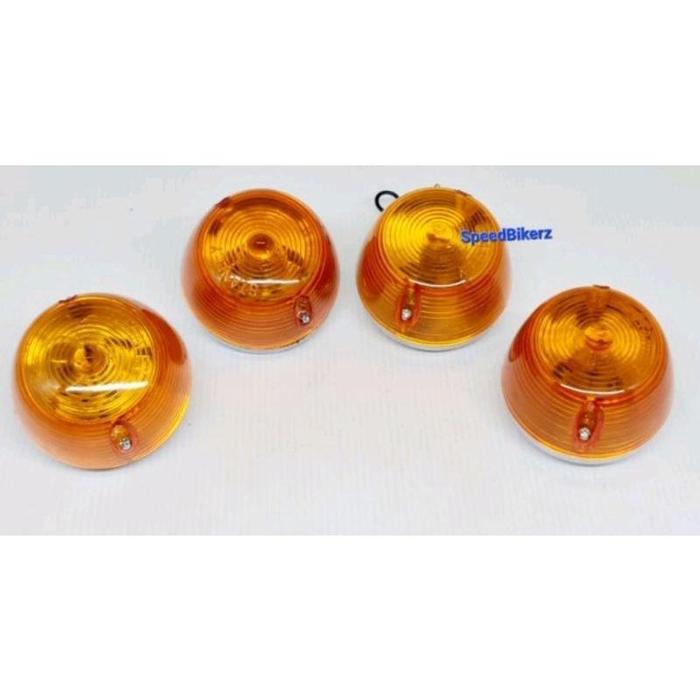 Lampu Sen Sein depan besi Honda C50 C70 C90 reteng swn Depan C70 Lampu Sen Depan C70 Bahan Batok Blk