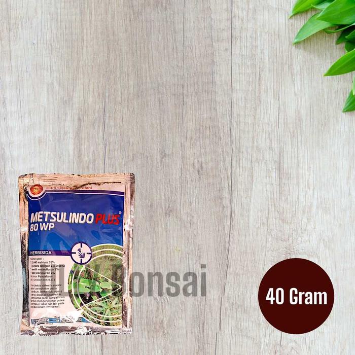 Herbisida Metsulindo Plus 80WP Kemasan 40 Gram Pengendali Gulma Tanaman