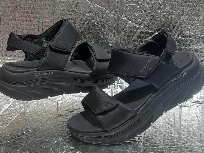 Sepatu sandal Wanita Skechers D'lux Walker Fresh Outlook ( Art : 1119817/BBK ) Size 40