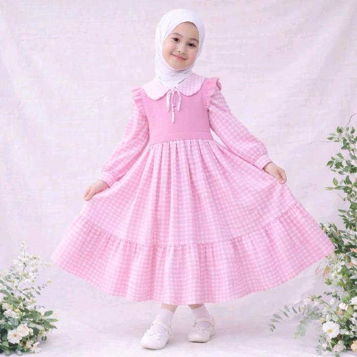 Gamis Ayaka Anak Perempuan Lebaran Terbaru Bahan Katun Jepang Muslim Fashion Signature Series Origin