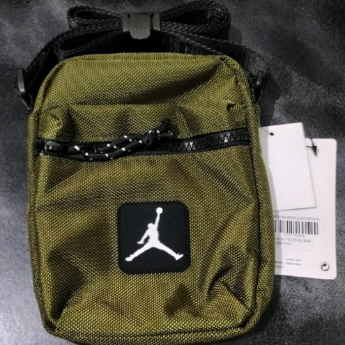 Tas Selempang Mini Original Nike Jordan 1L Olive / Slingbag Kecil