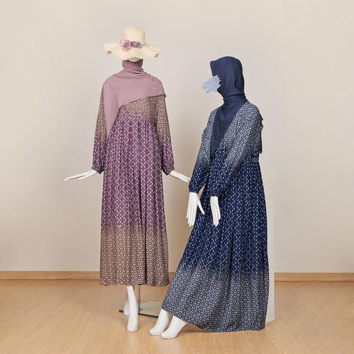 Le Khari Amabel Dress Bahan Rayon Viscose Gamis Busui Size S - XL Muslim Nyaman