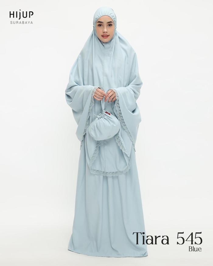 TATUIS Mukena Wanita Tiara 545 Bahan Pollycotton Renda Lace Polos Simple