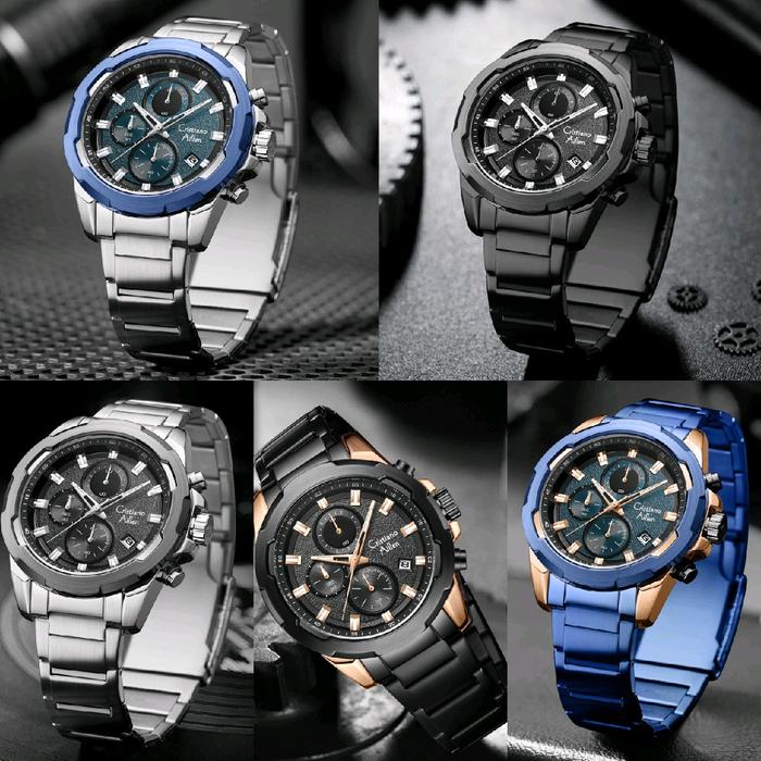 Jam Tangan Pria Cristiano aillen 8888 Original