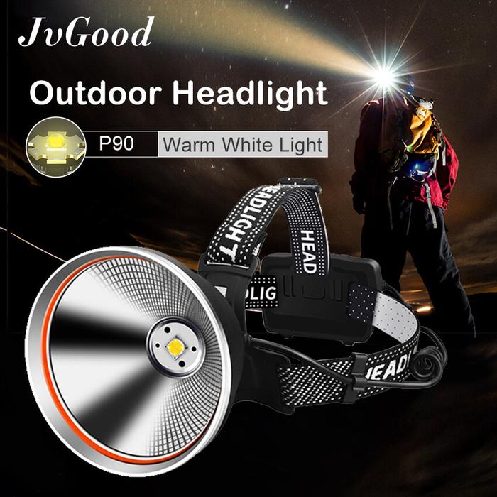 JvGood Sentar Kepala Tahan Lama Lampu senter LED super terang jarak