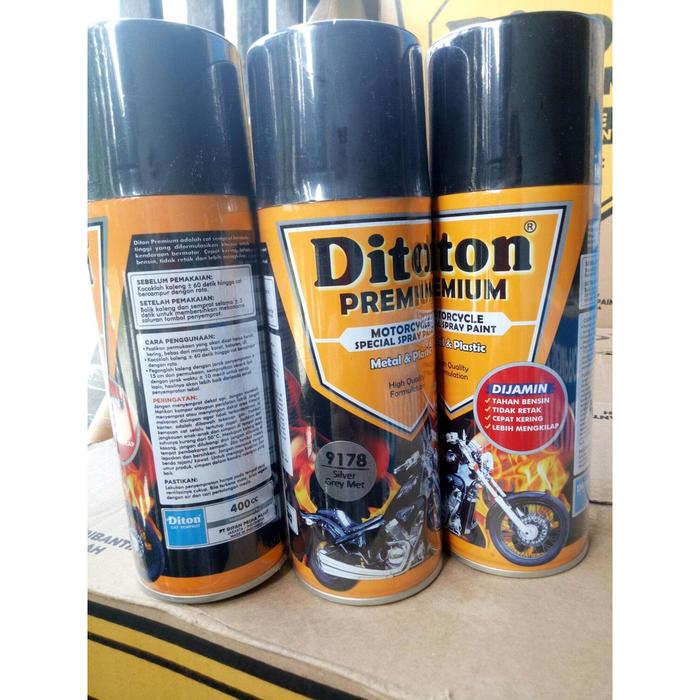 NEW!! READY!! Pilok Diton Premium Silver Grey Met 9178 Pilok Silver Gelap Silver Metalik Pilox Cat s