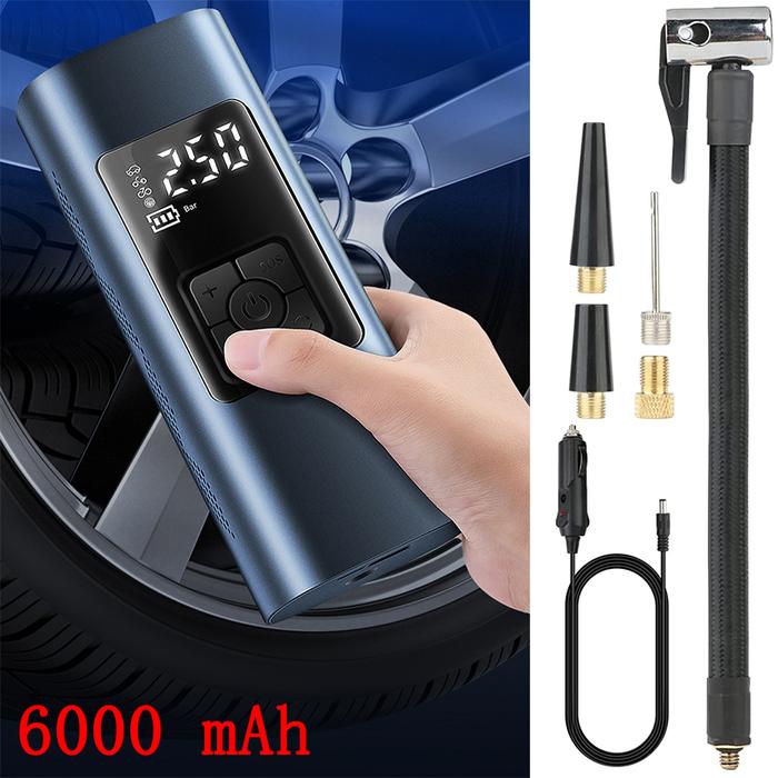 Pompa Inflator Ban Portabel Multifungsi Mobil 6000 MAh