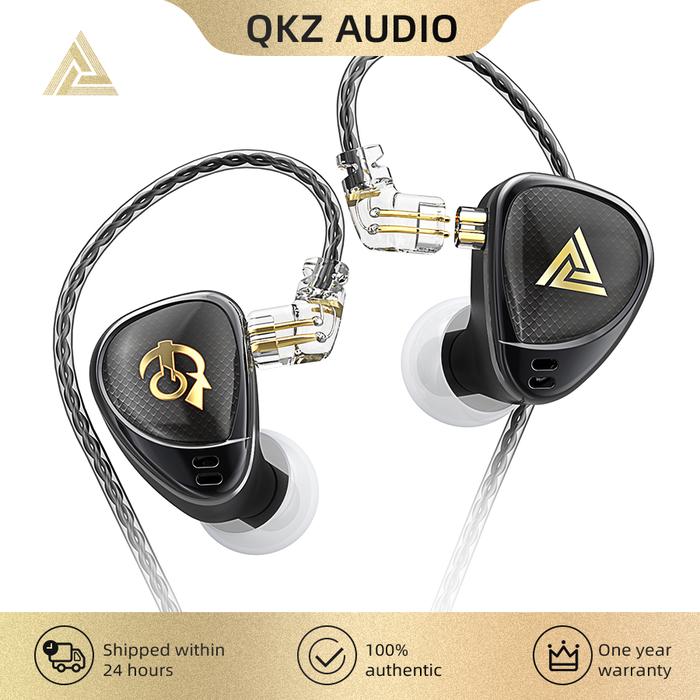 QKZ x HBB Khan 2 DD Driver HiFi Earphone In Ear Monitor IEM 3D