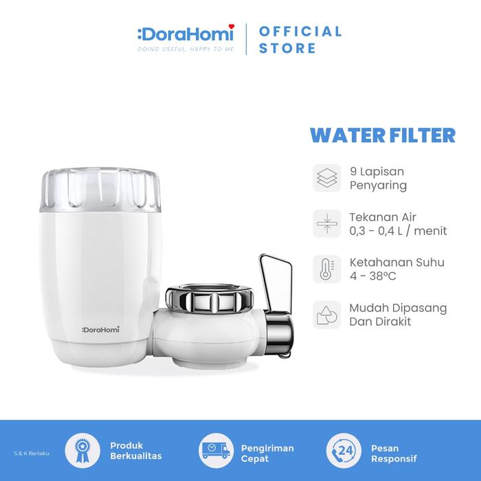 DoraHomi Filter Air Kran Water filter purifier alat penyaring penjernih air kran sumur 9 Lapisan