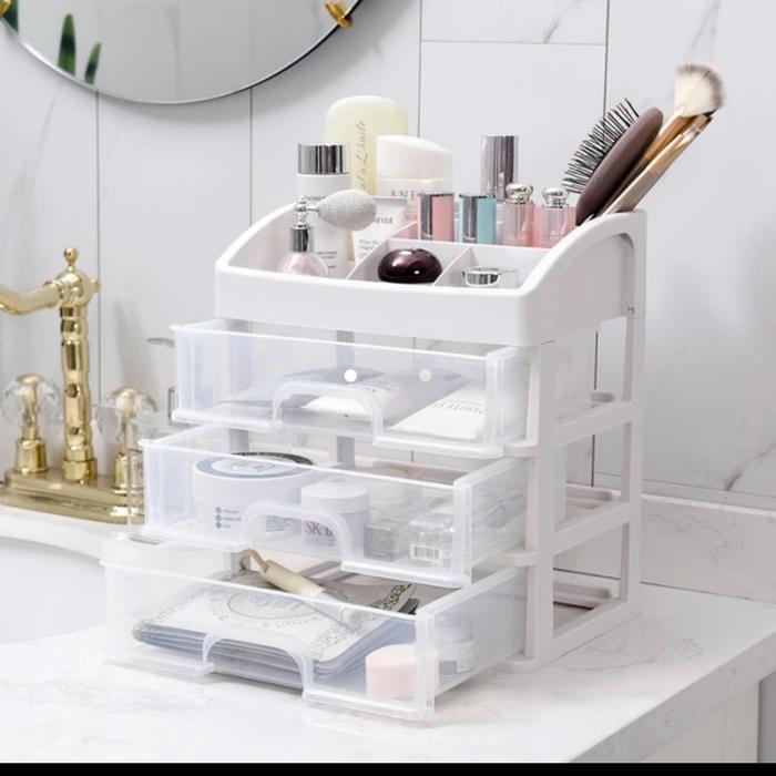 Rak kosmetik 3 susun/rak serbaguna 3 susun