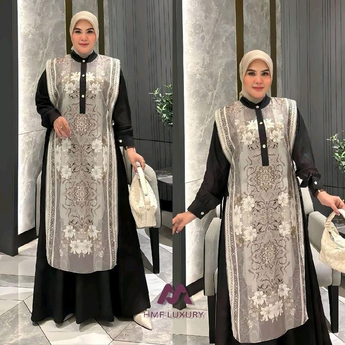 Sonia dress by hmf luxury gamis muslim wanita lebaran