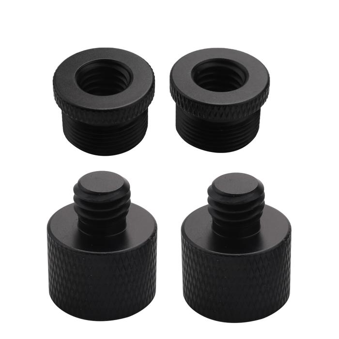 4 Pcs Mic Thread Adapter 5/8 Female to 3/8 Male and 3/8 Female to 5/8 Male Screw Adapter Thread for 