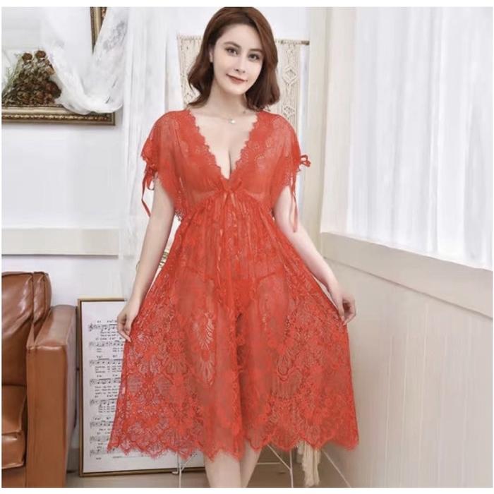 NEW LINGERY SATIN IMPORT DASTER TANKTOP SILK PREMIUM PIYAMA KIMONO JUMBO BAJU TIDUR POLOS MAGENTA