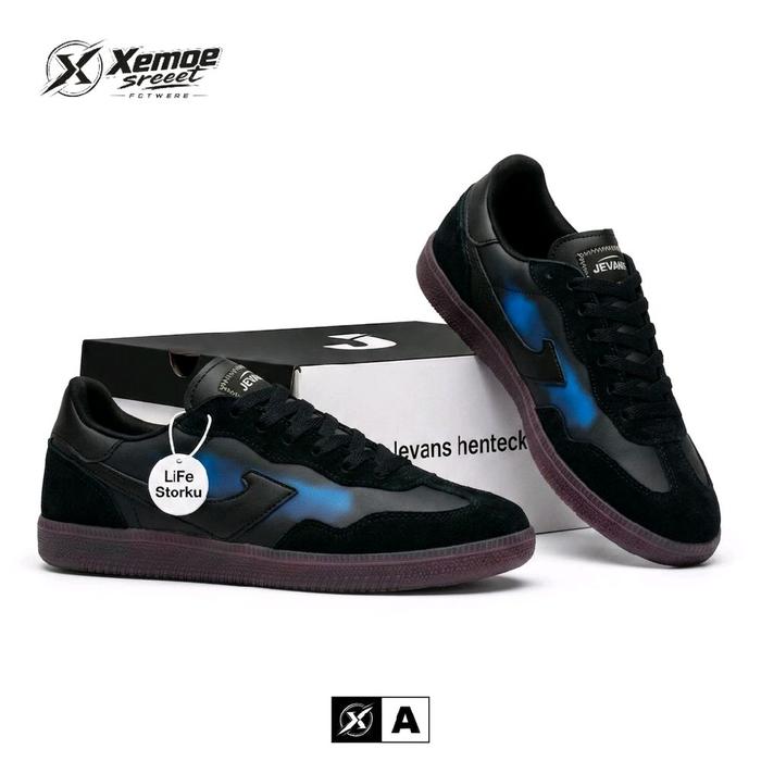 JEVANS ZX V2K ThermoShift Black To Blue - Sepatu UV Reactive Berubah Warna Anti Slip Sneakers Casual