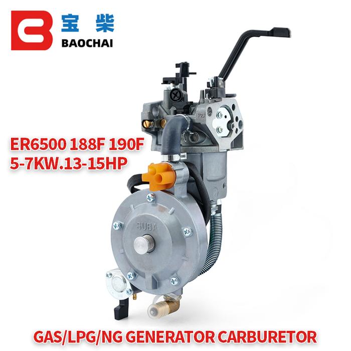 188 Generator Set LPG Carburetor Kit EG6500 5KW Gasoline Three Fuel