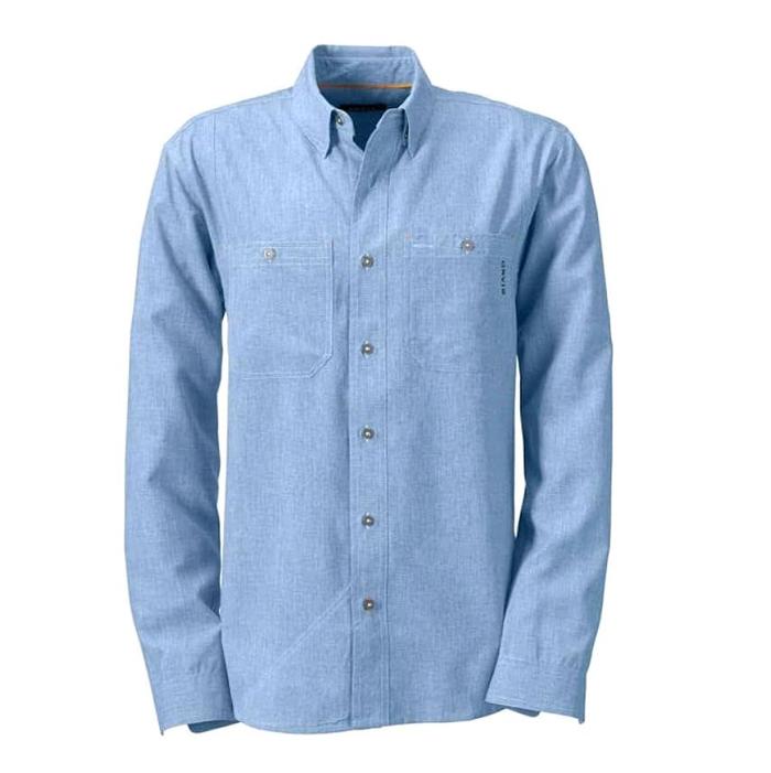 Kemeja pria tangan panjang orvis (L) Biru