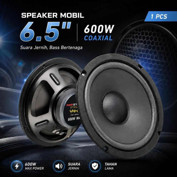 Mutiaramall - Speaker Mobil Coaxial | Car Audio Speaker | Speaker 6.5 Inch