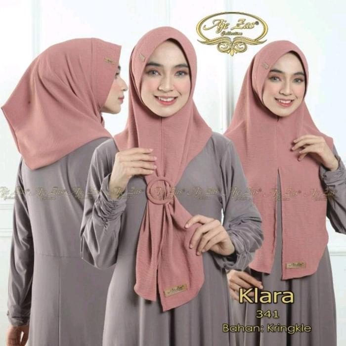 Hijab Hudy Hoodie Belah Gesper Sofped Instan Kerudung Bergo Wanita Crinkle Pad