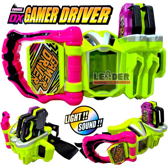 PROMO !! SABUK KAMEN RIDER DX GAMER DRIVER HENSHIN BELT EX-AID KW SUARA LAMPU ANIME ACTION FIGURE MO