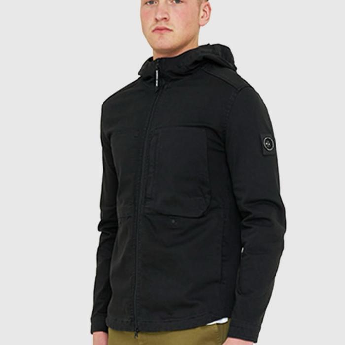 Marshall Artist Battaglia Overshirt Hooded Black