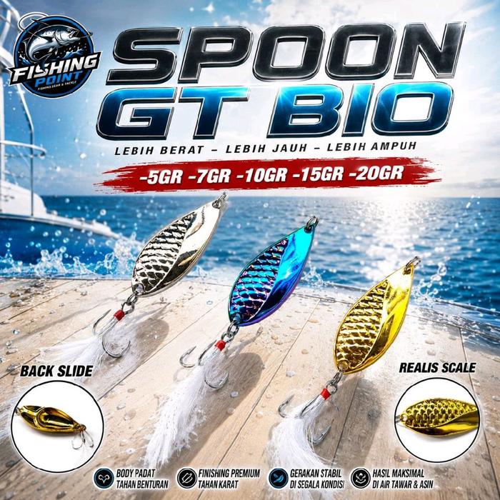 UMPAN SPOON GT BIO 5GR - 20GR ULTRALIGHT CASTING [UMBS04]