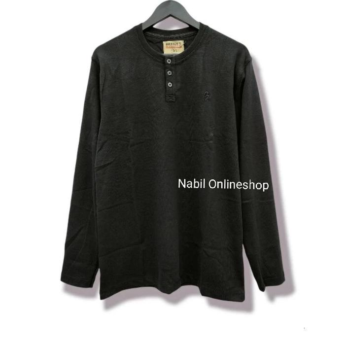 TerLaris [ COD BRANDYS LENGAN PANJANG KANCING TIGA ] TERLARIS BERKUALITAS BISA BAYAR DI TEMPAT/KAOS 