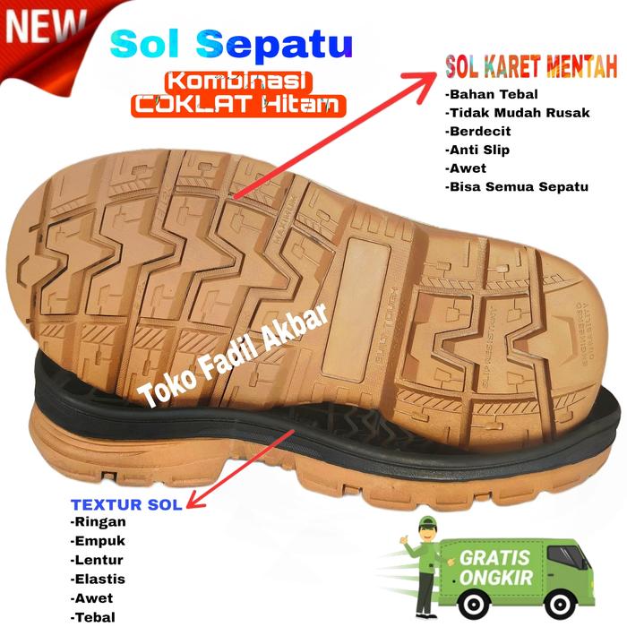 Sole Alas Bawah Sepatu Safety Sole Karet Sol Bagus Skn Anti Slip Sol Sepatu Bawah Karet outsole sepa