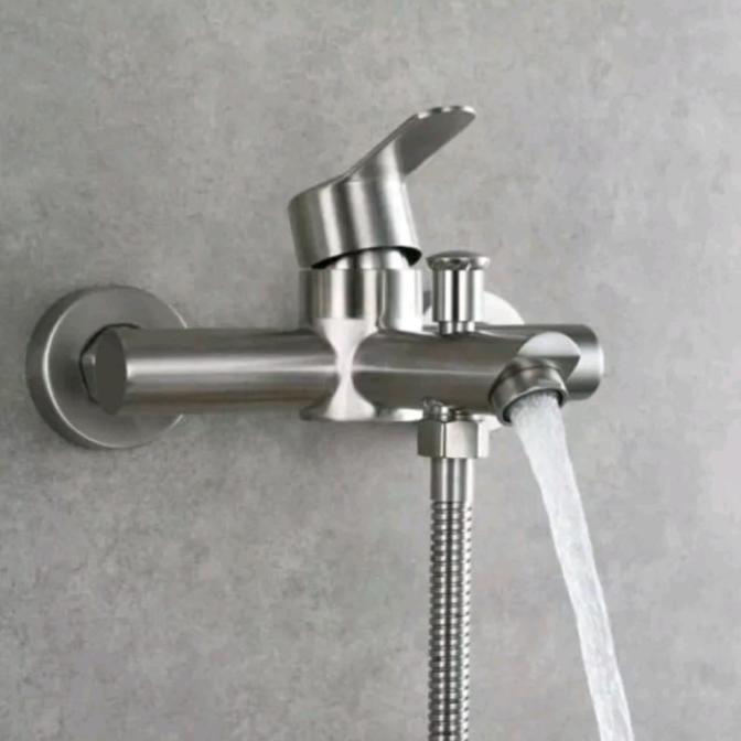 (Cooger) Kran Bathup Stainless Sus 304/Kran Mixer Panas Dingin/Kran Shower