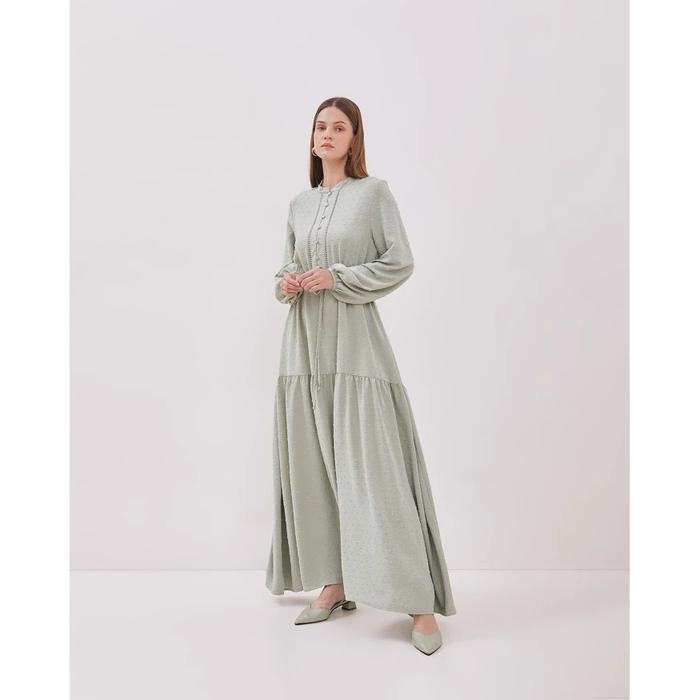 VALINO LADIES Gamis Hijau Sage Wanita - D-DCEK06-G5