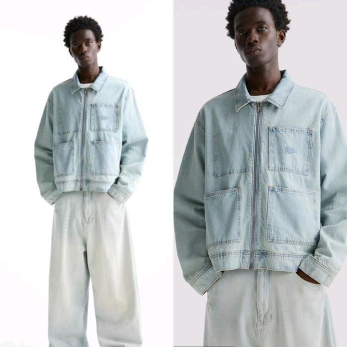 PULL&BEAR JAKET DENIM BOXY FIT BARU ASLI ORIGINAL