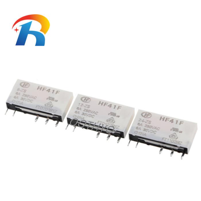 Free Shipping 2Pcs Power Relays HF41F 5V/12V/24V -ZS HF41F-5-ZS