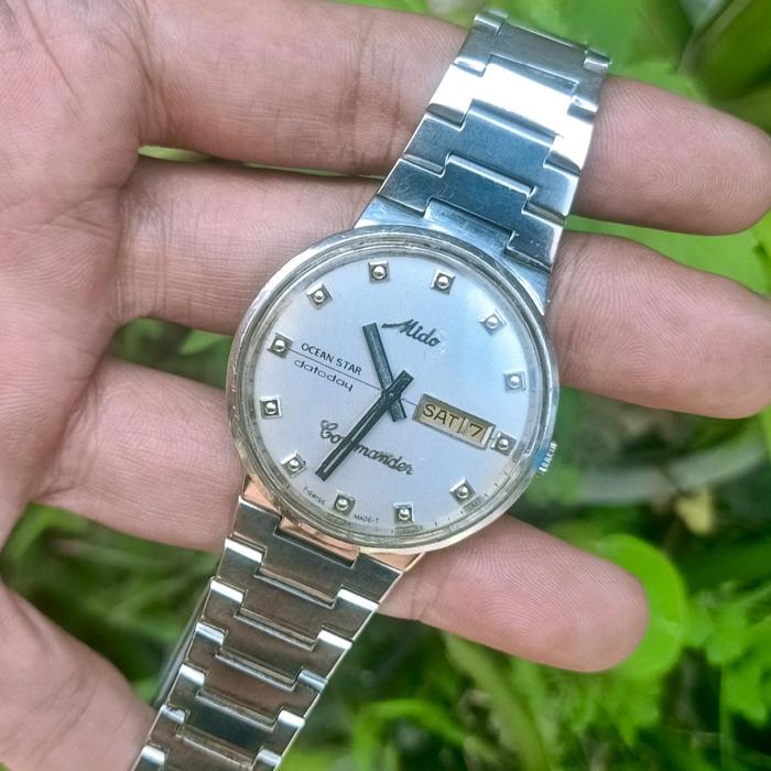 Jam Tangan Mido Commander Datoday Automatic Original