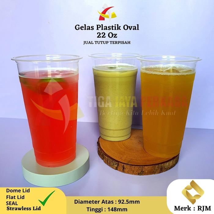 Safitiri Gelas Plastik 22 Oz Rjm 7Gr 8Gr / Cup 22Oz / Gelas Plastik Pp Tebal 22Oz 8Gr / Plastic Cup