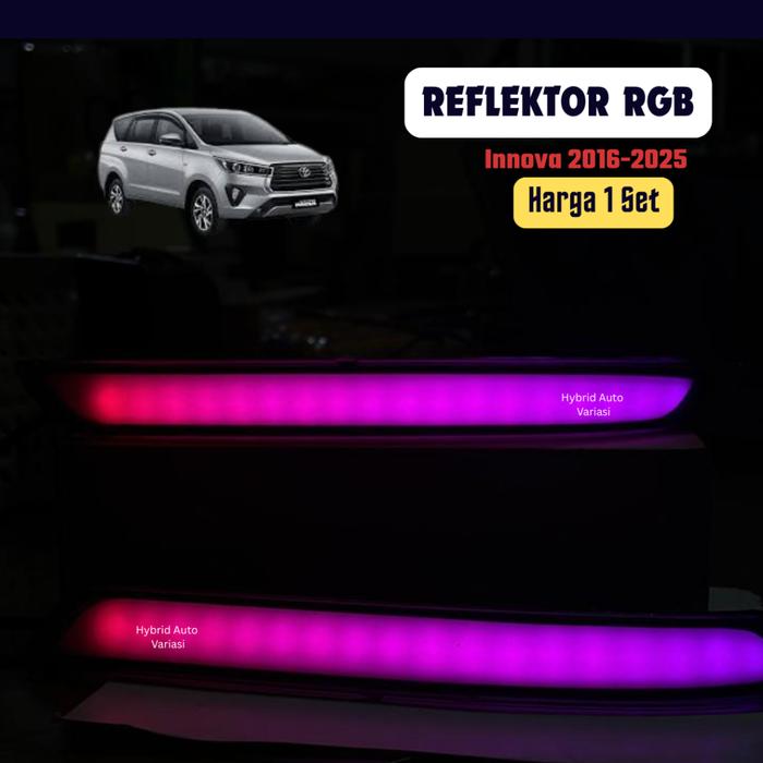 TERBARU Lampu Reflektor RGB Innova Reborn Venturer 2016-2025 1 Set