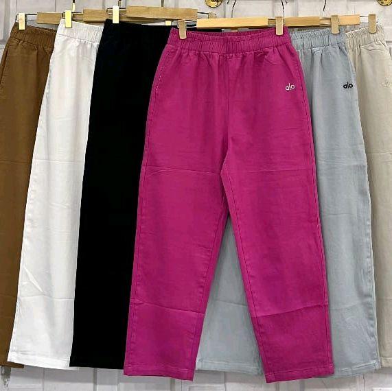 Baggy pant JINLING celana panjang wanita soft jeans super Stretch celana wanita import