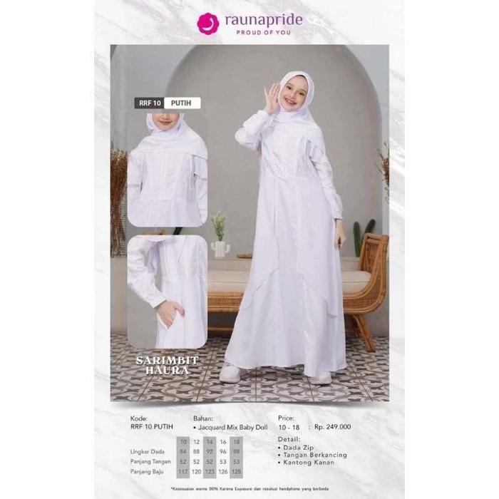 RAUNA GAMIS REMAJA RRF 10 PUTIH