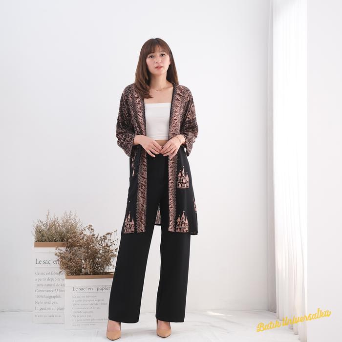 Long Outer Kimono Batik Tunik Cardan - Castle Sogan