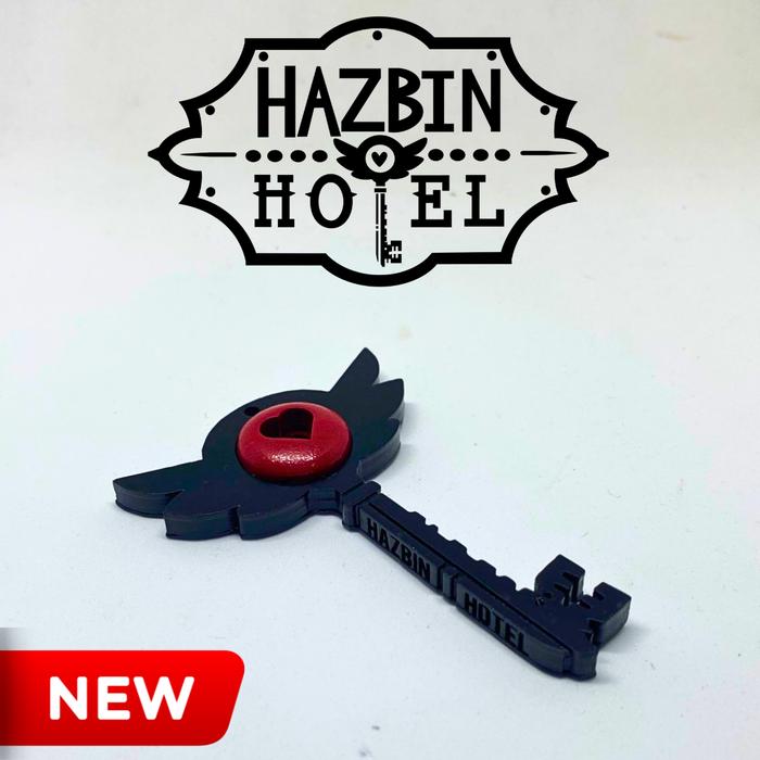 Hazbin Hotel Key Necklace Kalung Hazbin