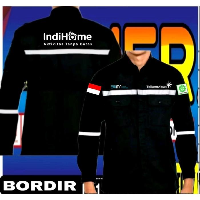 wearpack Indihome kemeja Telkom akses baju Telkom akses seragam Telkom akses Pdh Telkom akses Pdl Te