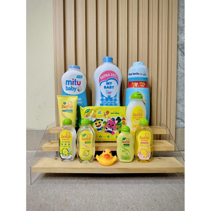 New Zwitsal Paket Pouch Large 10In1 Dengan Minyak Telon | Zwitsal Paket Hadiah | Zwitsal Paket Newbo