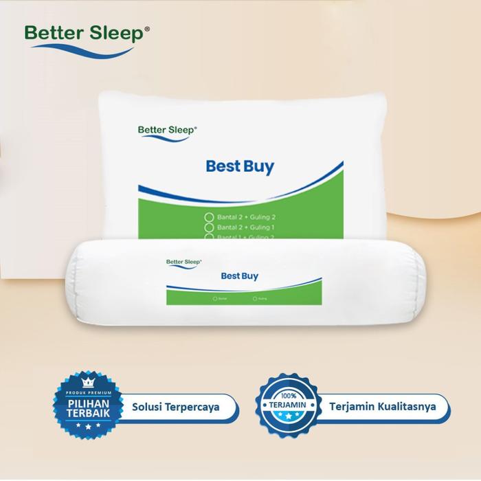 Better Sleep Paket Set Bantal Guling 1 Bantal 1 Guling Best Buy