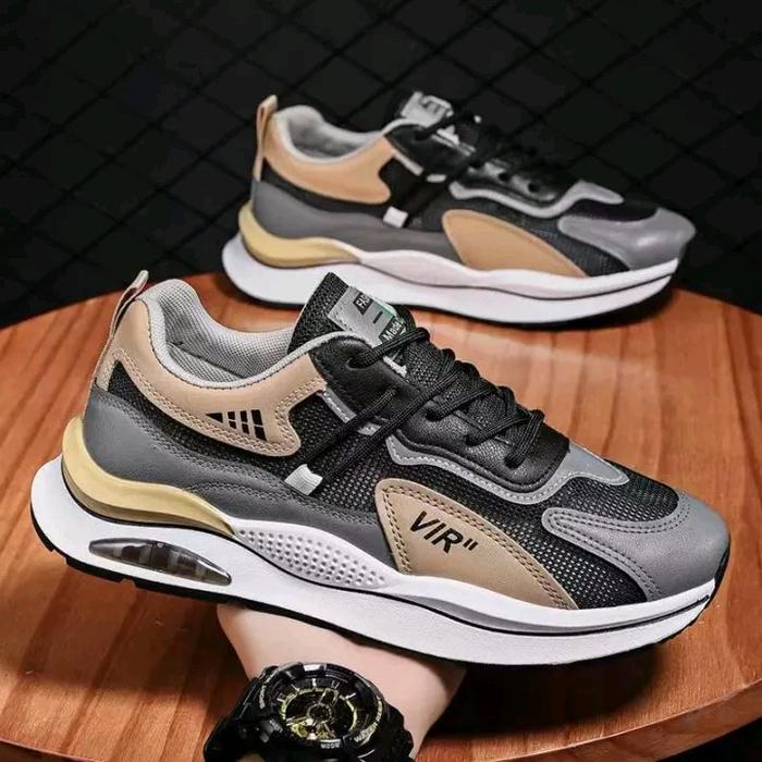 FREE BOX SNEAKERS PRIA ,SEPATU OLAH RAGA SNEAKERS LAKI LAKI, SEPATU SPORT PRIA SPORTY , SP45