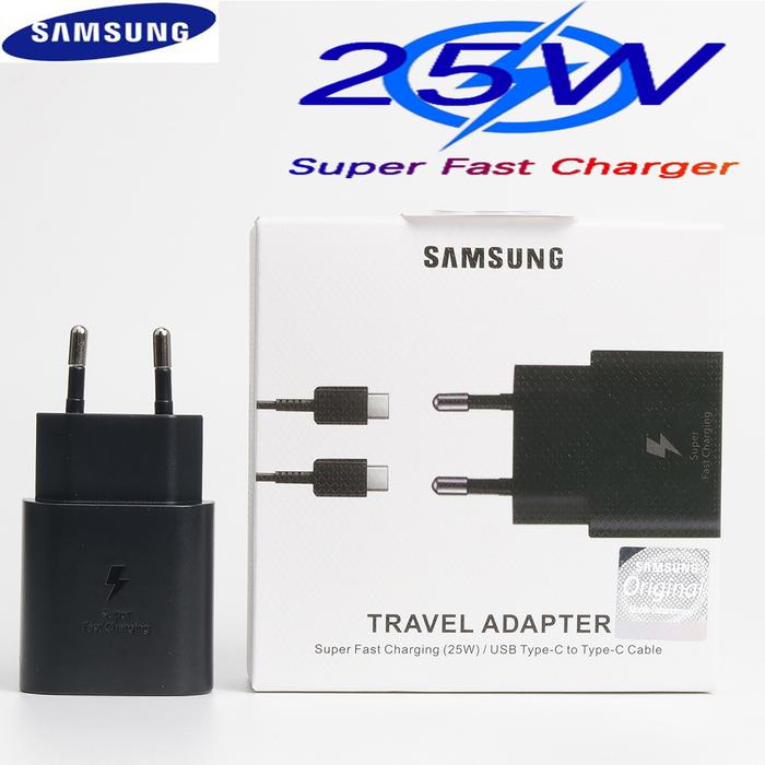 Original Samsung 25W Super Fast Charger USB Type C Cargador S21 A52S